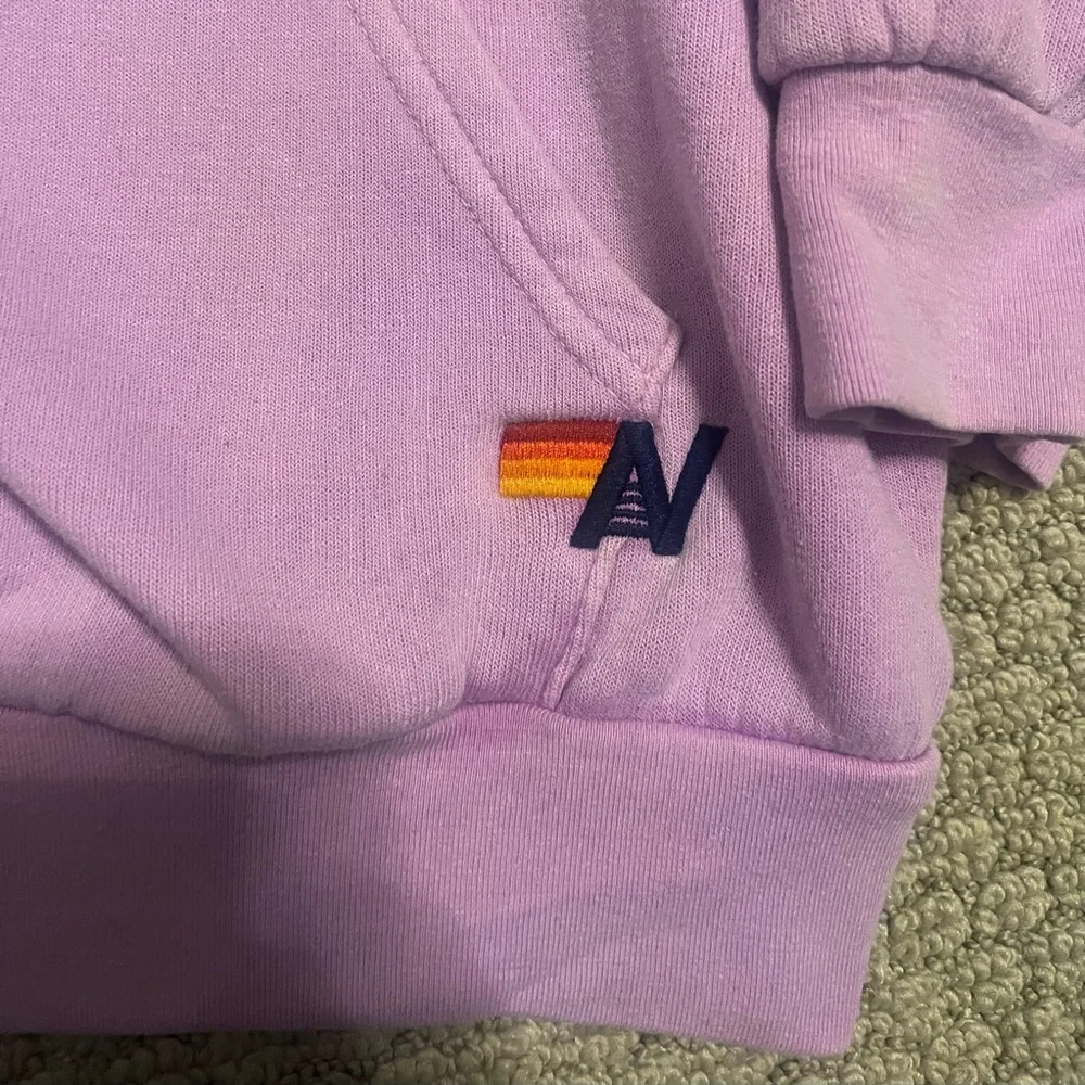 AVIATOR NATION LOGO PULLOVER RELAXED HOODIE - NEON PURPLE - Picture 6 of 8